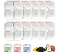 Lot de 10 Filtre Fontaine Eau Chat,Compatible avec la Fontaine à Eau pour Animaux de Compagnie Catit PIXI. Système de Filtration