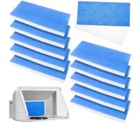 Lot de 10 filtres à air de rechange pour cabine de pulvérisation d'aérographe - Accessoires pour Master, Paasche, Sky Enterprise, Airhobby (40,6 x 17,8 x 1,3 cm)