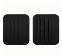 Lot de 10 filtres à air pour ventilateur de plafond avec coque de noix de coco - Piège la poussière, les poils d'animaux - Particules en suspension dans l'air - Design fin et discret - Facile à