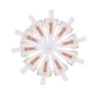 Lot de 10 filtres à carburant en ligne pour moto, pièces universelles de filtration de carburant, filtrage d'huile haute performance pour tuyau de 1/4", compatible avec chariot