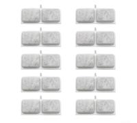 Lot de 10 filtres à charbon actif pour distributeur d'eau d'animaux domestiques, filtre rond en coton de rechange avec élément filtrant en coton, filtration efficace pour eau fraîche et propre