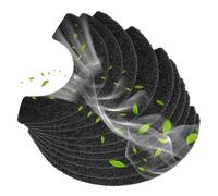 Lot de 10 filtres à charbon actif pour litière Robot 4, accessoires de rechange pour litière pour chat, filtres à charbon épais prédécoupés, absorbent les odeurs et contrôle l'humidité et gardent la