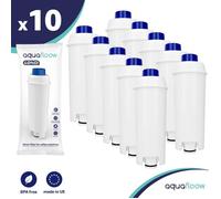 Lot de 10 filtres à eau AquaFloow Longi pour cafetière DeLonghi Magnifica ECAM ESAM