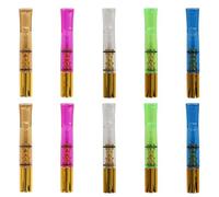 Lot de 10 filtres à tabac à goudron réutilisables avec 5 couches d'or - Filtre à tabac à goudron propre - Avec filtre multiple - Pour cigarettes de taille standard - Diamètre : 8 mm - Diamètre : 6 mm