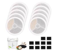 Lot de 10 filtres améliorés 3.0 pour fontaine à eau pour chat Petkit Everswet Solo/Solo SE/Solo 2/Eversweet 2S/3/3 Pro, 10 filtres à charbon actif et 10 éponges à pompe en mousse