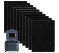 Lot de 10 filtres anti-odeurs pour bac à compost de cuisine J&J - Compatible avec les bacs à déchets alimentaires Joseph Joseph
