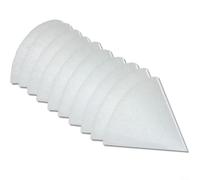 Lot de 10 filtres coniques G4 pour valve d'échappement Helios pour MAICO Pluggit pour ZEHNDER, longueur 180 mm DN125 mm polaire de rechange (A)