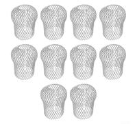 Lot de 10 filtres de gouttière rétractables pour canalisations de 10,2 cm vers l'extérieur pour l'accumulation de feuilles et de débris, drainage efficace de l'eau (cylindrique)