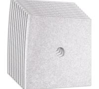 Lot de 10 filtres de rechange pour ventilateur MAICO ZF 60/100 - 135 x 135 mm/trou 22 mm - Pour ventilateurs de salle de bain tous les types ER AP/APB 0093.0680