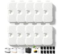 Lot de 10 Filtres de Remplacement pour Fontaine à Eau Eversweet Solo, Solo SE, 2S, 3 et 3 Pro - Filtration 4 Couches, Charbon Actif, Résine Échangeuse d'Ions, Pierres Minérales, sans Colle