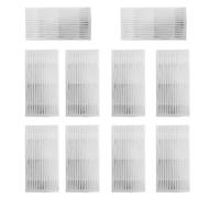Lot de 10 filtres HEPA de rechange pour aspirateur robot Vexilar W7/W11 - Accessoires lavables et réutilisables