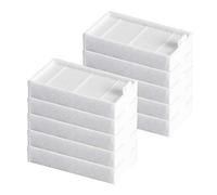 Lot de 10 Filtres HEPA de Remplacement pour Aspirateur Robot V3, V3S, V3S Pro, V5, V5S, V5S Pro, avec Matériau Non tissé, Blanc (Blanc)