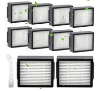 Lot de 10 Filtres HEPA pour iRobot Roomba e/i/j - Filtre de Rechange pour iRobot Roomba e5 e6 e7, i1 i1+, i3 i3+, i4 i4+, i5 i5+, i6 i6+, i7 i7+, i8 i8+, pour Combo j5 j5+Accessoires de Rechange