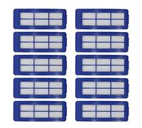 Lot de 10 filtres pour robot aspirateur - Accessoires de rechange pour robot - Outils de balayage en plastique - Pièces de robot de balayage