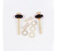 Lot de 10 fixations en caoutchouc antidérapant pour charnières de siège de toilette, conçues pour réparer les sièges lâches, compatibles avec les tailles de 6 mm et 8 mm, caoutchouc pour une