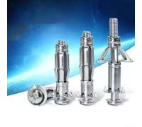 Lot de 10 fixations murales en métal robuste avec têtes de vis combinées acceptant les fentes et les entraînements avec dents anti-rotation pour une prise en main sûre (M4 x 32 mm)