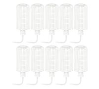 Lot de 10 flacons de lavage de laboratoire de 500 ml avec buse coudée et échelle de mesure pour une distribution précise de liquide
