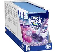 Lot de 10 flacons de nettoyage pour WC frais - Magnolia actif - Pour un nettoyage visible avec de l'eau violette - Pierres parfumées pour un parfum intense des toilettes