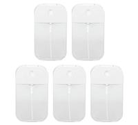 Lot de 10 flacons de voyage vides et transparents pour dissolvant, vaporisateur portable et rechargeable pour dissolvant, alcool, démaquillant