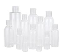 Lot de 10 flacons shampoing en plastique transparent, 20 ml, 30 et 50, à presser, for voyage Pour les Voyages(20ml)