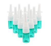 Lot de 10 flacons vaporisateurs nasaux en plastique 5 ml pour dosage de parfum Vert