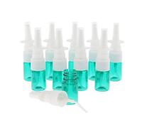 Lot de 10 flacons vaporisateurs nasaux en plastique 5 ml pour dosage de parfum Vert
