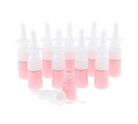 Lot de 10 flacons vaporisateurs nasaux en plastique pour la distribution de parfum Rose 5 ml
