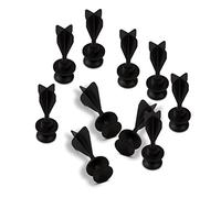 Lot de 10 fléchettes de sécurité pour arbalètes Noir