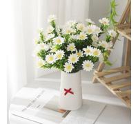 Lot de 10 fleurs artificielles en soie pour bouquets de marguerites 35,6 cm