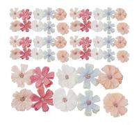 Lot de 10 fleurs de décoration de sapin de Noël pour couronnes, fêtes et usage domestique (50 pièces)