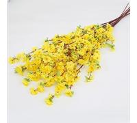 Lot de 10 Fleurs de pêcher artificielles, 65 cm, en Soie, avec Longues tiges, for intérieur et extérieur, for Mariage, Maison, Bureau(02,125cm)