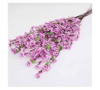 Lot de 10 Fleurs de pêcher artificielles, 65 cm, en Soie, avec Longues tiges, for intérieur et extérieur, for Mariage, Maison, Bureau(01,65cm)