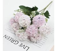 Lot de 10 fleurs d'hortensia artificielles en soie pour centres de table | Ce lot de dix têtes d'hortensia artificiel en soie crée des centres de table floraux élégants pour les mariages et la