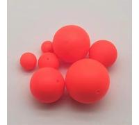 Lot de 10 flotteurs de pêche en mousse de 15 mm pour truite, saumon et truite arc-en-ciel (type B rouge)