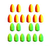 Lot de 10 flotteurs en mousse pour bas de ligne pour améliorer vos compétences de pêche (M rouge + jaune)