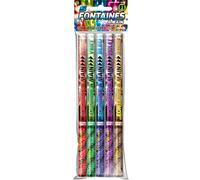 Lot de 10 Fontaines 1 Minute à Main Couleurs Assorties (Rouge Vert Bleu Violet Jaune), Idéal pour Vos évènements Entre Amis, Effet et Ambiance Festive Garantie - Catégorie F1 - SPARKLERS CLUB