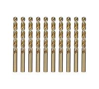 Lot de 10 forets à cobalt M35 HSS pour métal dur, acier inoxydable, 0,5 mm