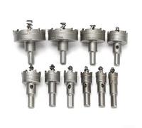 Lot de 10 forets centraux rotatifs à pointe en carbure avec gamme de tailles de 16 mm à 53 mm pour perçage de métal sur plaques d'acier et d'aluminium