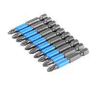 Lot de 10 forets cruciformes pour perceuse à tête en alliage d'acier