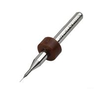 Lot de 10 forets en acier au carbure pour circuit imprimé avec anneau d'étalonnage et technologie de meulage fin pour plus de précision (0,1 mm)