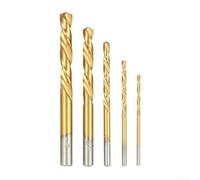 Lot de 10 forets hélicoïdaux pour gaucher - Tige droite - Spirale inversée pour un retrait propre des copeaux vers le bas - Plusieurs tailles de 2 mm à 7,5 mm