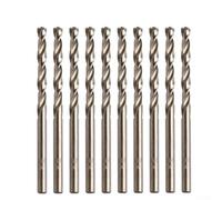Lot de 10 forets HSS M35 cobalt de 1 à 5 mm de diamètre pour acier inoxydable et travail des métaux avec alliage traité thermiquement - Convient pour divers outils (10 pièces, 1 mm)