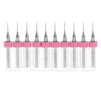 Lot de 10 forets rotatifs en carbure de tungstène 0,5 mm BE-TOOL - 2,5 mm - Tige 1/8" pour PCB, Dremel, Bijoux, CNC, métaux mous, circuit imprimé, outil de gravure, multicolore