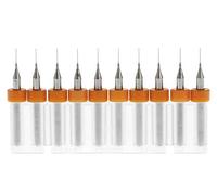 Lot de 10 forets rotatifs en carbure de tungstène 0,5 mm BE-TOOL - 2,5 mm - Tige 1/8" pour PCB, Dremel, Bijoux, CNC, métaux mous, circuit imprimé, outil de gravure, multicolore