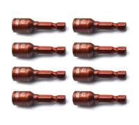 Lot de 10 forets solides pour tourne-écrous 6,35 mm avec tige hexagonale pour réparation efficace des accessoires de tournevis électriques