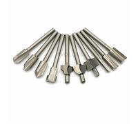 Lot de 10 fraises à défoncer en acier rapide de 3 mm pour menuiserie et défonceuse Dremel Foredom