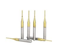 Lot de 10 fraises à graver en carbure 0,8 3,175 mm, avec revêtement titane, for routeur CNC(10pcs 0.6mm)