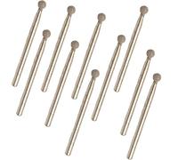 Lot de 10 fraises diamantées à tête sphérique 3 x 2 mm pour bijoux, verre, céramique