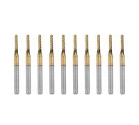 Lot de 10 fraises en carbure de tungstène de 2 mm pour machine CNC ou PCB