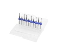 Lot de 10 fraises PCB de 1,5 mm en forme de queue de poisson - Fraise à maïs en carbure de tungstène - Mini fraise à graver CNC